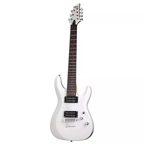 Schecter Guitar Research C-7 Deluxe Seven-String Electric Guitar Satin Black - musicians--Friend