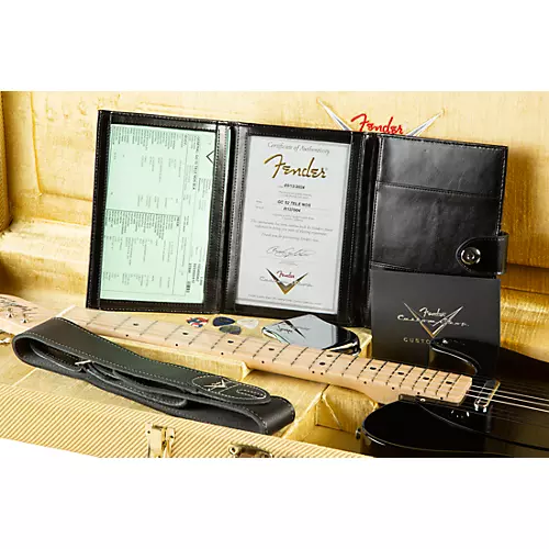 Fender Custom Shop 1952 Telecaster NOS Time Machine Limited-Edition Electric Guitar Black - musicians--Friend