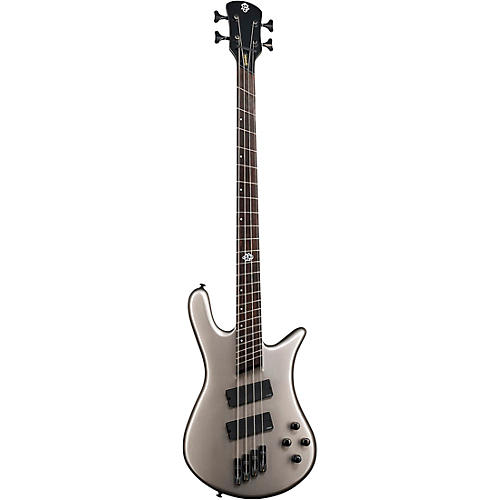 Spector NS Dimension HP 4 Four-String Multi-scale Electric Bass White Sparkle Gloss - musicians--Friend