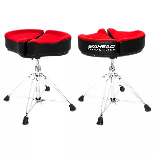 Ahead Spinal G Drum Throne Black Cloth Top and Black Sparkle Sides 18 in. - musicians--Friend