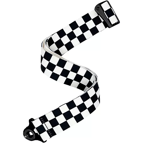 D'Addario 50MM Skater Checkerboard Auto Lock - Black and White - musicians--Friend