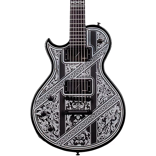 Schecter Guitar Research Solo-II Przym Palladium Left Handed Electric Guitar Gloss Black - musicians--Friend