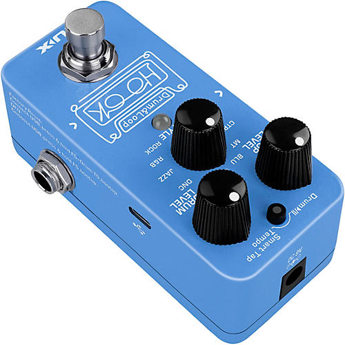 NUX HOOK Drum and Loop Mini Effects Pedal Blue - musicians--Friend