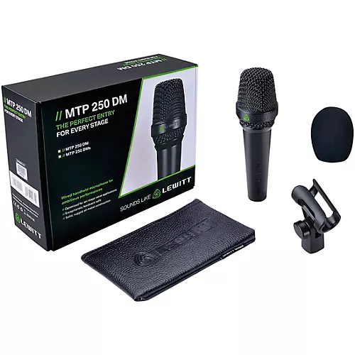 LEWITT MTP-250 DM Cardioid Dynamic Microphone Black - musicians--Friend