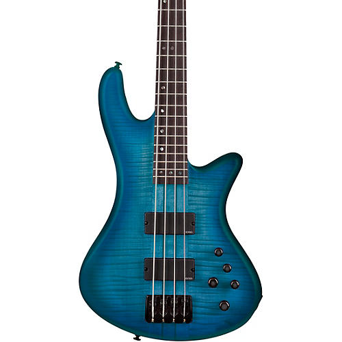 Schecter Guitar Research Stiletto Studio-4 Electric Bass Guitar Ocean Blue Burst - musicians--Friend