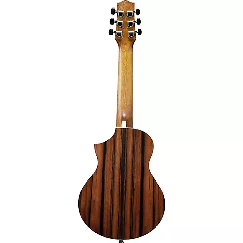Ibanez EWP13DBO Exotic Wood Piccolo Acoustic Guitar Dark Brown Open Pore - musicians--Friend
