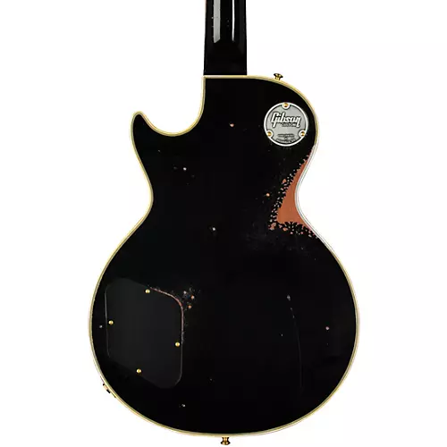 Gibson Custom M2M Murphy Lab 1957 Les Paul Custom 3-Pickup Heavy Aged Electric Guitar Ebony - musicians--Friend