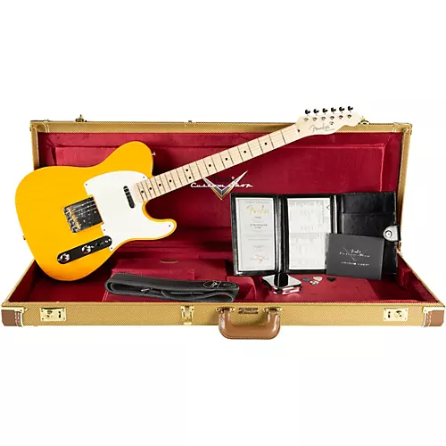 Fender Custom Shop 1952 Telecaster NOS Limited Edition Electric Guitar Butterscotch Blonde - musicians--Friend