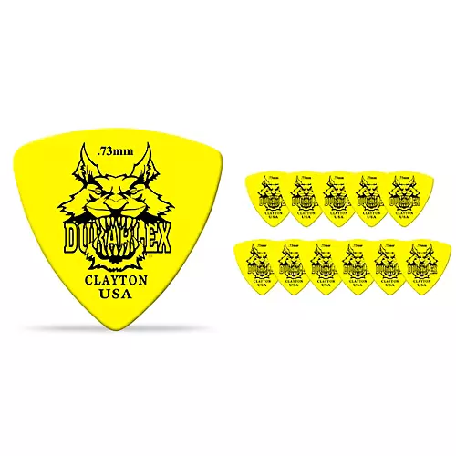 Clayton Duraplex Delrin Rounded Triangle Picks 1 Dozen .88 mm - musicians--Friend
