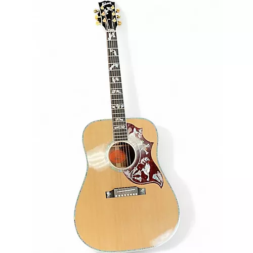 Used Gibson Hummingbird Custom Koa Natural Acoustic Electric Guitar Natural - musicians--Friend