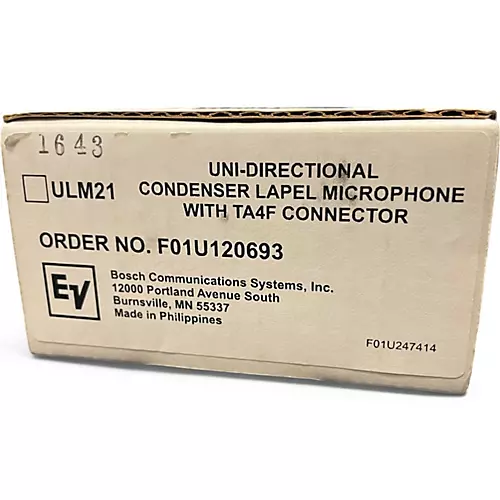Used Electro-Voice ulm21 UNIDIRECTIONAL Lavalier Wireless System - musicians--Friend