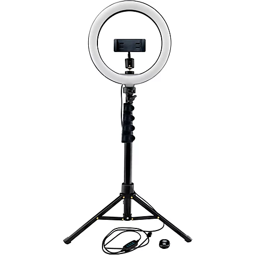 Mackie mRING-10 10 In. 3-Color Ring Light Kit with Stand and Remote - musicians--Friend