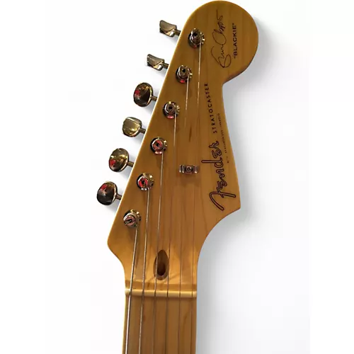 Used Fender Artist Series Eric Clapton Stratocaster Black Solid Body Electric Guitar Black - musicians--Friend