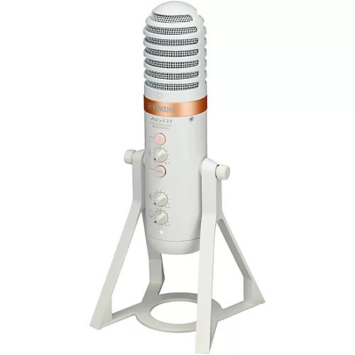 Yamaha AG01 Streaming Loopback Audio USB Microphone White - musicians--Friend