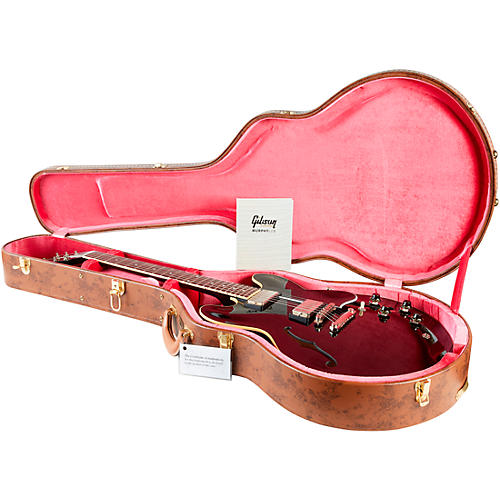 Gibson Custom Murphy Lab 1959 ES-335 Reissue Ultra Light Aged Semi-Hollow Electric Guitar Ebony - musicians--Friend