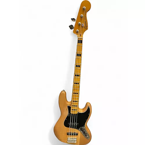 Used Squier Classic Vibe 70s Jazz Bass 5 String Natural Electric Bass Guitar Natural - musicians--Friend