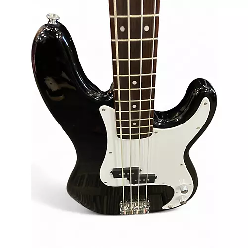 Used Squier  ASFFINITY P BASS Black Electric Bass Guitar Black - musicians--Friend