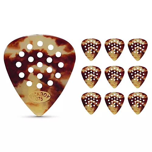 Pick Boy Pos-a-Grip Classic T Shell Cellulose Guitar Picks 1.00 mm 10 Pack - musicians--Friend