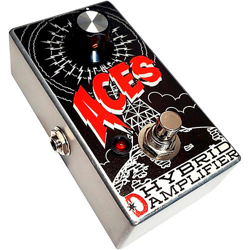 Daredevil Pedals ACES Hybrid Amplifier Effects Pedal Black and Red - musicians--Friend