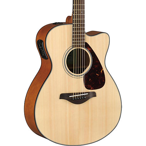 Yamaha FSX800C Small-Body Acoustic-Electric Guitar Ruby Red - musicians--Friend