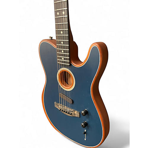 Used 2023 Fender American Acoustasonic Telecaster Steel Blue Acoustic Electric Guitar Steel Blue - musicians--Friend