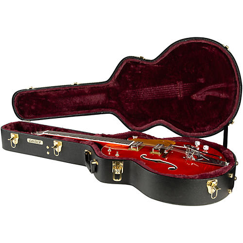 Gretsch Guitars G6120TFM-BSNV Brian Setzer Signature Nashville With Bigsby and Flame Maple Orange Stain - musicians--Friend
