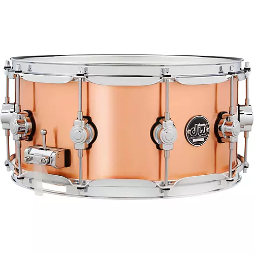 DW DW Performance Series 1 mm Polished Copper Snare Drum 14 x 6.5 in. - musicians--Friend