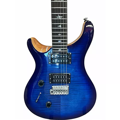 Used PRS SE Custom 24 Left Handed Lake Blue Electric Guitar Lake Blue - musicians--Friend
