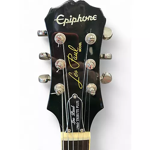 Used Epiphone les paul 1960 tribute bourbon burst Solid Body Electric Guitar bourbon burst - musicians--Friend