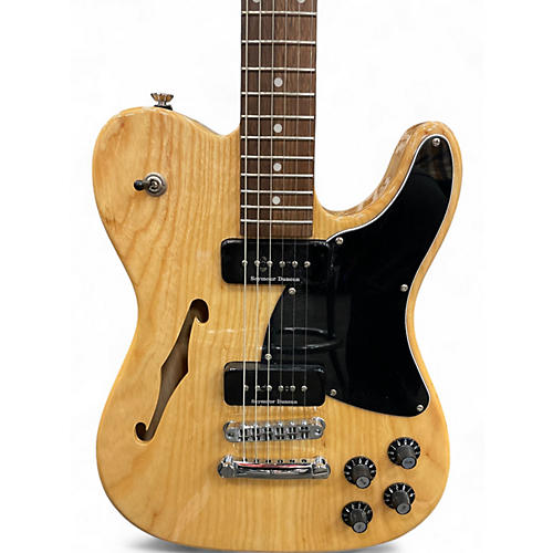 Used Fender JA90 Jim Adkins Thinline Telecaster Natural Hollow Body Electric Guitar Natural - musicians--Friend