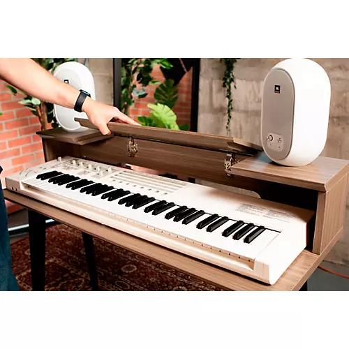 Gator Frameworks GFW-ELITEKEYTBL61 Elite Furniture Series 61-Note Keyboard Table Dark Walnut - musicians--Friend