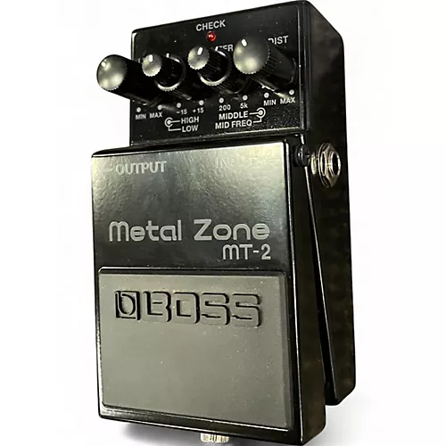 Used BOSS MT2 Metal Zone Distortion 30TH Anniversary Effect Pedal - musicians--Friend