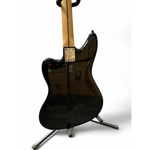 Used Fender FSR Blackout Jaguar Black Electric Bass Guitar Black - musicians--Friend