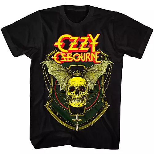 American Classics American Classics Ozzy Crowned Skull Winged Unisex T-shirt X Large Black - musicians--Friend