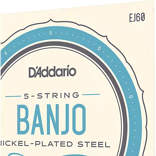 D'Addario EJ60 Nickel 5-String Light Banjo Strings (9-20) - musicians--Friend