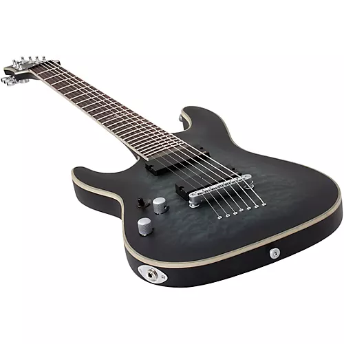 Schecter Guitar Research C-7 Platinum Left-Handed Electric Guitar See Thru Black Satin - musicians--Friend