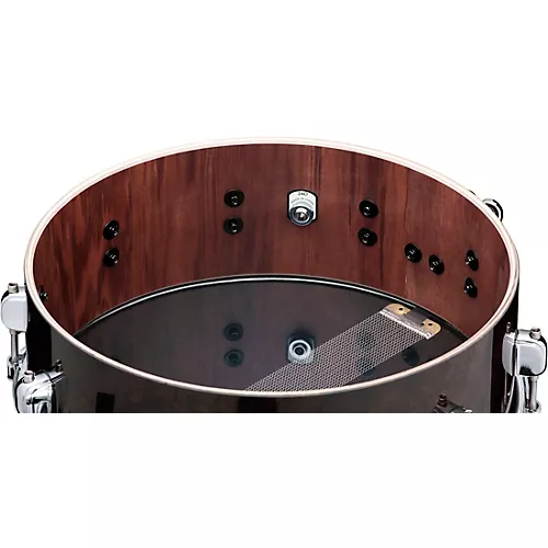 TAMA Starclassic Walnut/Birch Snare Drum With Chrome Shell Hardware 14 x 5 in. Gloss Black Walnut Burl - musicians--Friend