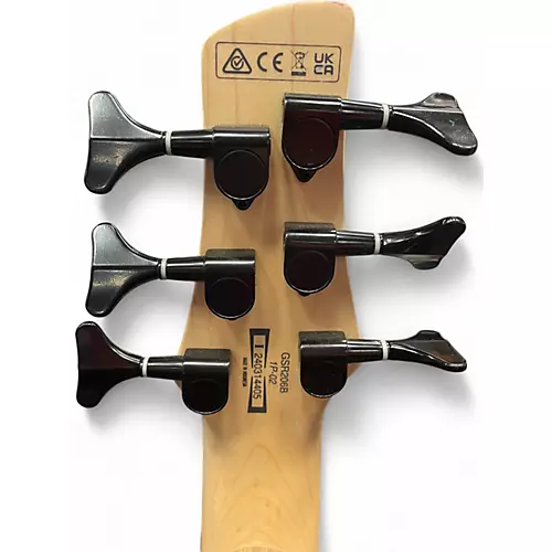 Used Ibanez GSR206 6 String Brown Electric Bass Guitar Brown - musicians--Friend