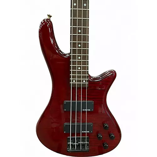 Used Schecter Guitar Research GRYPHON 4 Cherry Electric Bass Guitar Cherry - musicians--Friend