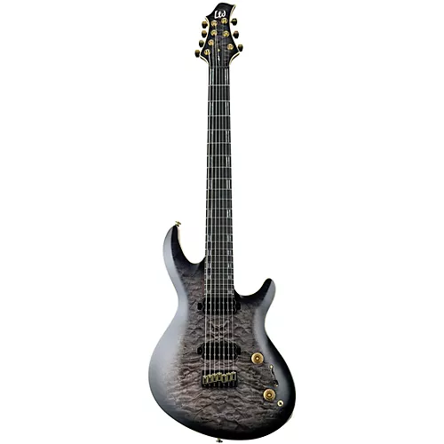 ESP LTD Javier Reyes JR-7 Electric Guitar Faded Blue Sunburst - musicians--Friend