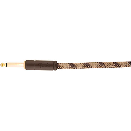 Fender Festival Pure Hemp Straight to Angle Instrument Cable 18.6 ft. Natural - musicians--Friend