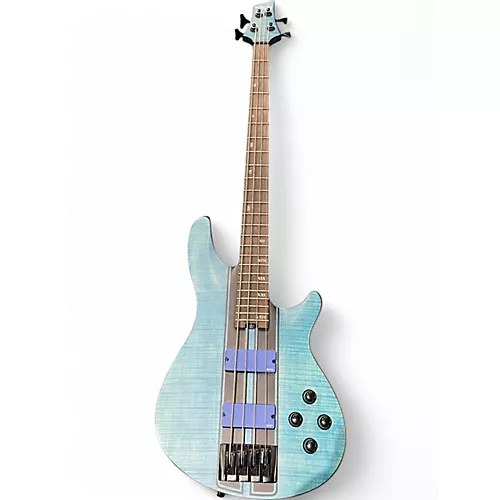 Used Schecter Guitar Research C4 GT Trans Blue Electric Bass Guitar Trans Blue - musicians--Friend