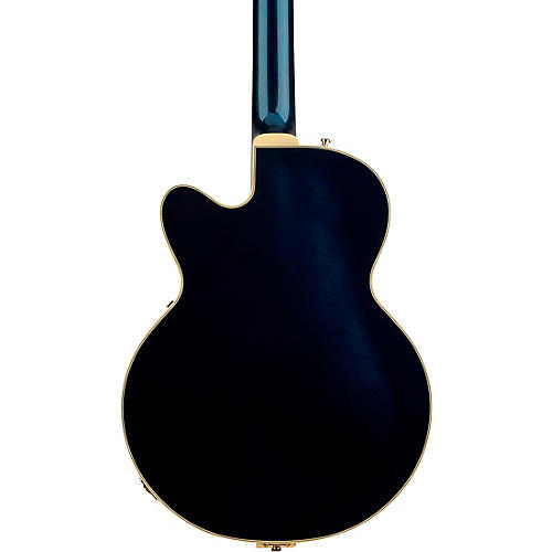 Gretsch Guitars Broadkaster Jr. LX Center Block with String-Thru Bigsby and Gold Hardware Electric Guitar Blackberry - musicians--Friend