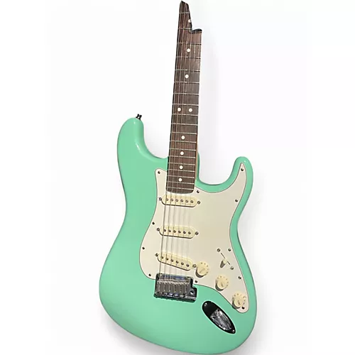 Used Fender Artist Series Jeff Beck Stratocaster Surf Green Solid Body Electric Guitar Surf Green - musicians--Friend