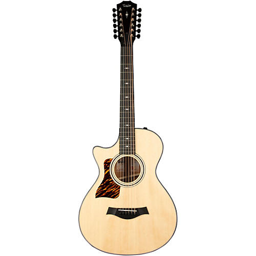 Taylor 352ce 12-Fret 12-String Left-Handed Grand Concert Acoustic-Electric Guitar Natural - musicians--Friend