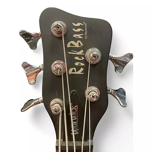 Used Rock Bass WARWICK BLACK Electric Bass Guitar BLACK - musicians--Friend