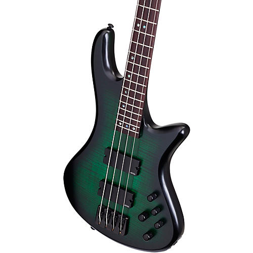 Schecter Guitar Research Stiletto Studio-4 Electric Bass Guitar Ocean Blue Burst - musicians--Friend