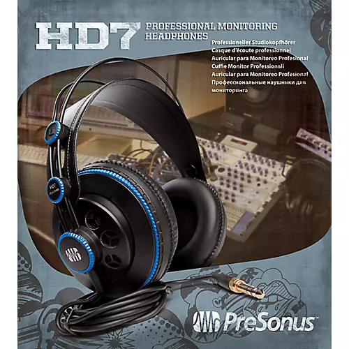 PreSonus HD7 Semi-Closed Back Studio Headphones - musicians--Friend