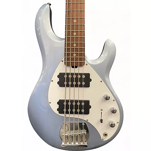 Used Sterling by Music Man SUB SERIES STINGRAY 5 Ice Blue Metallic Electric Bass Guitar Ice Blue Metallic - musicians--Friend