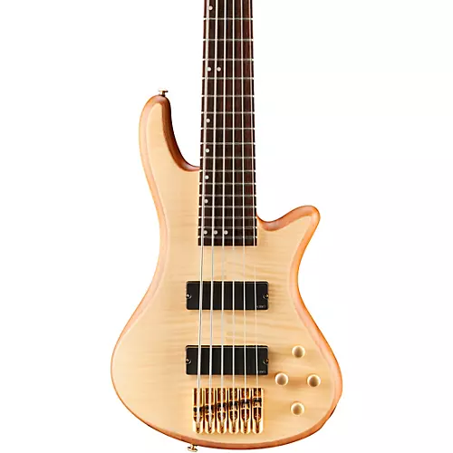 Schecter Guitar Research Stiletto Custom 6 6-String Bass Guitar Satin Natural - musicians--Friend
